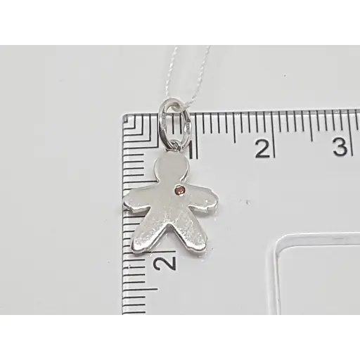 Срібна підвіска Харківська ювелірна фабрика Хлопчик з фіанітами. 500204-КРКОЛГР - фото 3