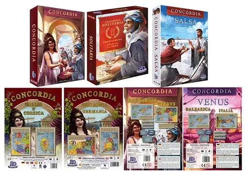 Настільна гра PD-Verlag Конкордія + 6 доповнень (англ.) (9708+6)