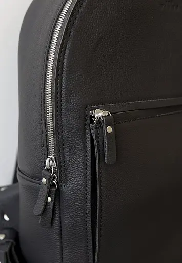 Шкіряний рюкзак Groove M графітний - фото 7