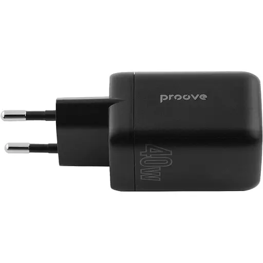 Мережевий зарядний пристрій Proove Silicone Power 40W USB-C/USB-C Black (WCSP4020001) [130267] - фото 4