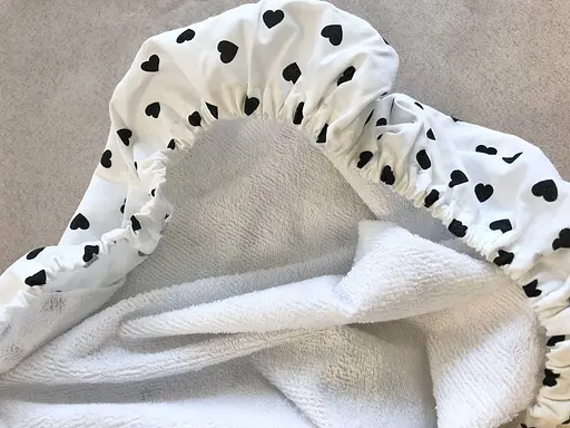 Простынь хлопковая Moontime в коляску "Сердечки" - фото 3