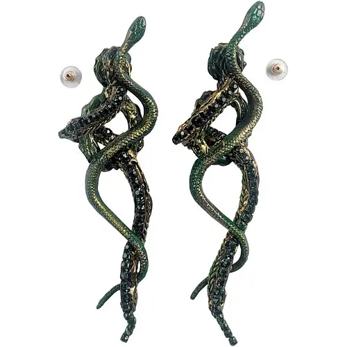 Сережки Медуза Горгона - фото 1