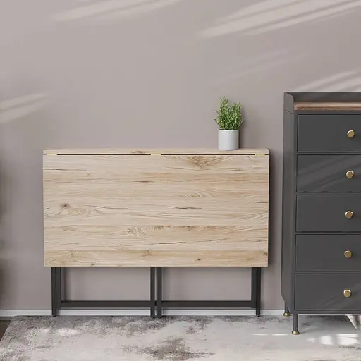 Стіл розкладний Моріс Ferrum-decor 750x1000x600 Чорний метал ДСП Дуб Сан-Марино 16 мм (FRD-104670) - фото 12