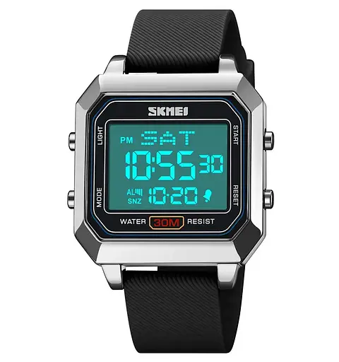 Годинник чоловічий спортивний наручний Skmei 2150 Сріблястий - фото 3