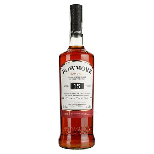 Віскі Bowmore Darkest 15 Years Old 43% 0.7 л з двома келихами в подарунковій упаковці - фото 2