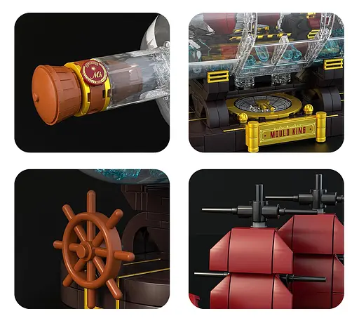 Конструктор Піратський корабель у пляшці 885 елементів - фото 6