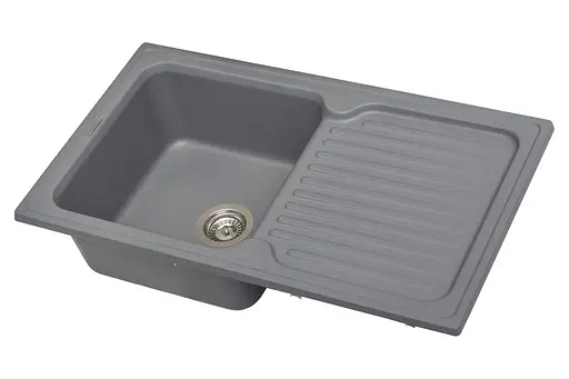 Кухонная мойка гранитная Miraggio Orlean gray 861x496x210 00209306, Серый - фото 2