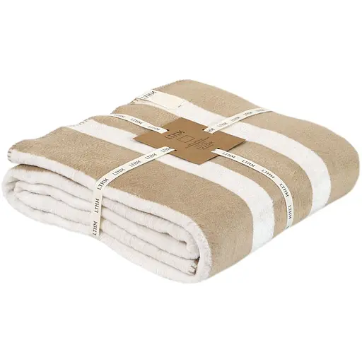 Плед Lotus Home Infinity Stripe бежевий 200х220 см (svt-2000022346092)