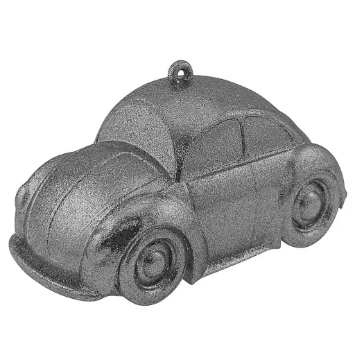 Елочная игрушка MIS LT Машинка 11,5х6,5х6 см серебряный - фото 1