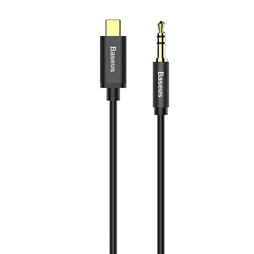 Аудіокабель Baseus Yiven Type-C male To 3.5 male Audio Cable M01 Black - фото 1