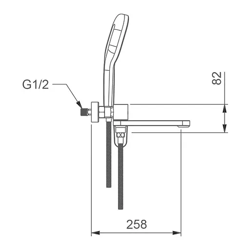 Смеситель для ванны Gungray Gappo G3210-9 Графитовый хром - фото 5