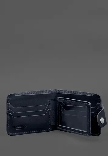 Кожаный портмоне 9.1 Синий - фото 4