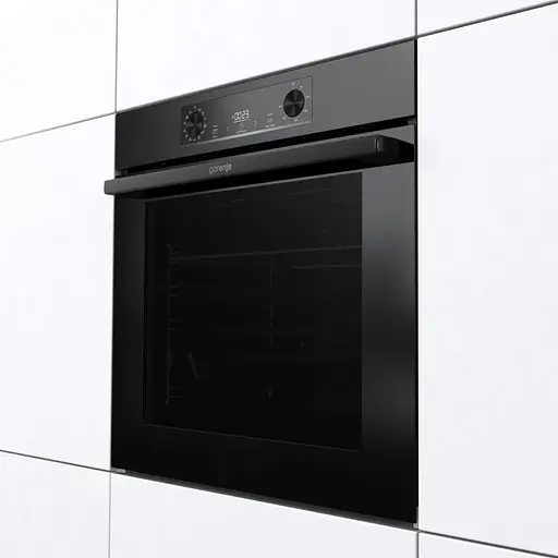 Духовой шкаф электрический Gorenje 77 л A+ пара дисплей пиролиз черный - фото 4