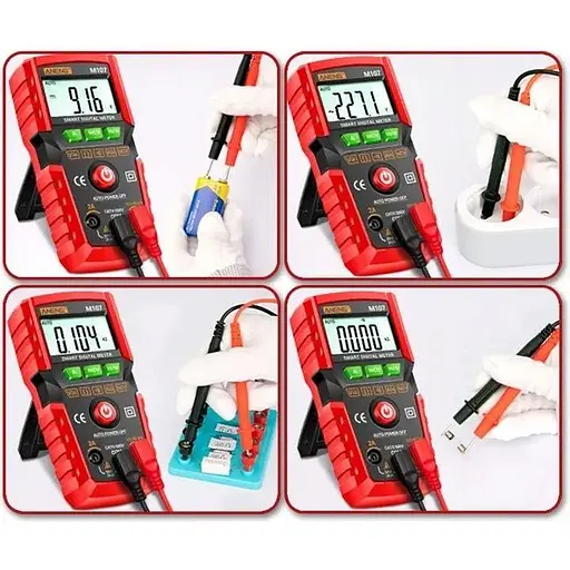 Мультиметр ANENG m107 измерения VARCT (напряжение сила тока сопротивления емкости) - фото 5