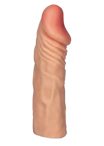 Насадка на пенис LoveCloneX Gladiator 5.5quot; 14 см (телесный) - фото 3