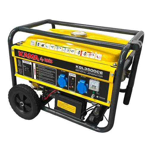 Бензиновий електрогенератор Kama KGL3500CE з електростартером 2.8кВт - фото 5