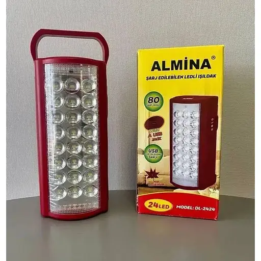 Ліхтар Almina DL-2424 світлодіодний з функцією повербанку портативний акумуляторний