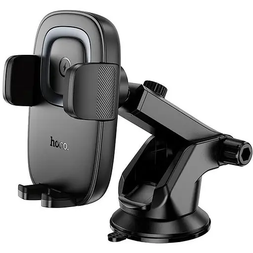 Держатель Hoco Crown Push-type wireless charging Car holder center console HW32 4.5-7" 15W - фото 1