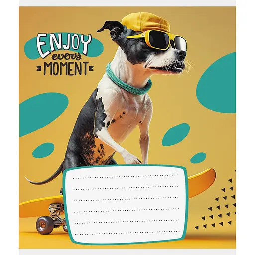 Тетрадь ученическая "Лови момент" Leader 012-500240K-3 в клеточку, 12 листов - фото 1