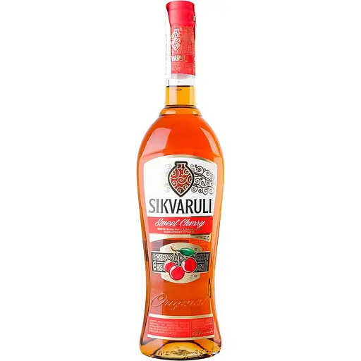 Коньячный напиток Sikvaruli Sweet Cherry 30% 0.5 л - фото 1