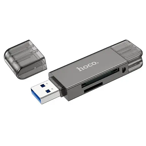 Картрідер Hoco HB39 2 в 1 USB/Type-C 3.0 - фото 3