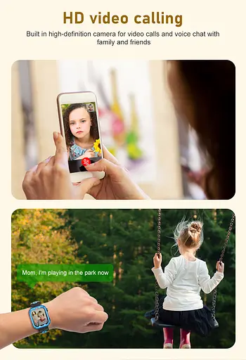 Смарт-годинник дитячі з відеодзвінком Wonlex KT32 Original WI-FI GPS SIM-карта Blue (18344) - фото 6