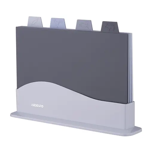 Набір кухонних дошок Ardesto Fresh на підставці 4 шт. пластик (AR1404GB) - фото 2