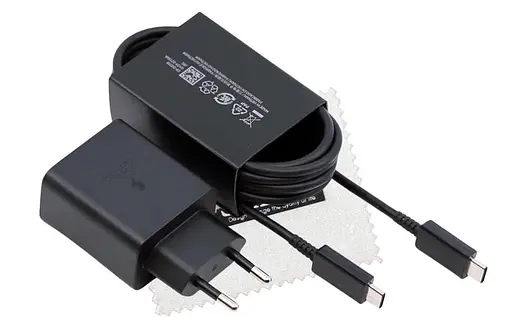 Сетевой зарядный комплект Samsung 45W Compact Power Adapter (EP-T4510XBE) блок с кабелем C to C черный - фото 7