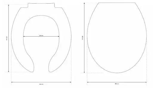 Сидение для унитаза Cersanit Etiuda K98-0002 из дюропласта антибактериальное - фото 6