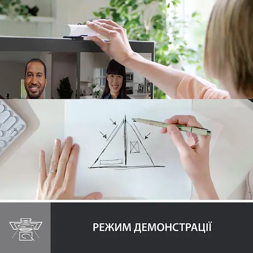 Веб-камера Logitech Brio 500 FullHD Off-White (960-001428) - фото 8