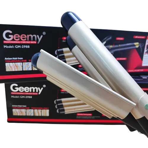 Плойка для волосся 3 хвилі Geemy GM 2988 для великих локонів кераміка турмалінове покриття - фото 4