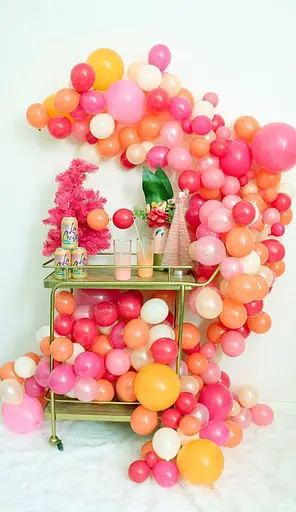 Шарик воздушный латексный 30 см (100) макарун красный, IDEA7-DL-016 - фото 4