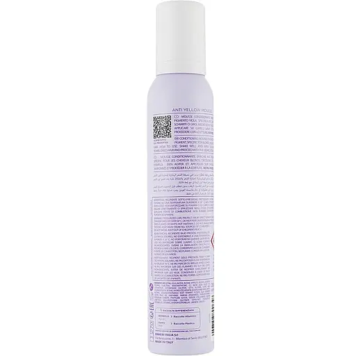 Мус для волосся незмивний Антижовтий Emmebi Italia Be Blonde Silver Be Blonde Silver Anti Yellow Mousse 200 мл - фото 2