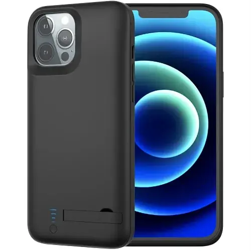 Чехол-зарядка iBattery для iPhone 12 Pro Max Bracket 6000 mAh black