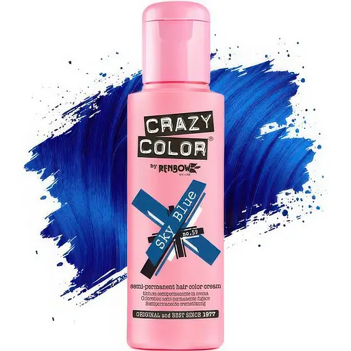 Тінт-фарба для волосся Crazy Color відтінок 59 небесно-блакитний 100 мл