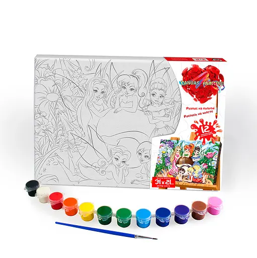 Розпис на полотні 21см*31см с.6 №5 "Феї" PX-06-05