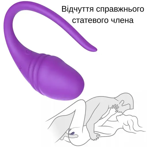 Вибратор с управлением со смартфона I'MCUM Smart Secret Love Фиолетовый (IM-KTD254) - фото 4