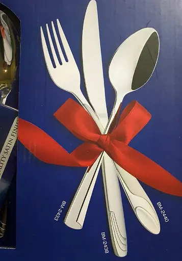 Набор столовых приборов Bachmayer BM-2440 на 6 персон в подарочном чемодане 24 предмета - фото 4