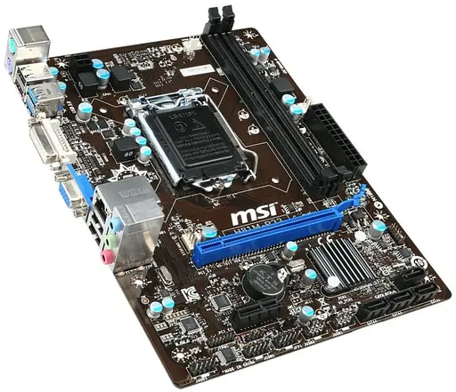 Материнська плата MSI H81M-E33 (H81M-E33) (Socket 1150, Intel H81, Micro-ATX) Б/в - фото 2