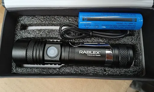 Ліхтар ручний Police RB-232 з удароміцним корпусом 3 режими бічна кнопка акумулятор 18650 Чорний - фото 3