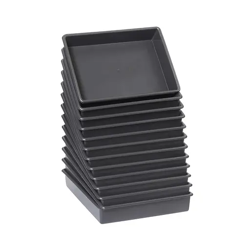 Комплект из 10 лотков поддонов для рассады 40×26×8,5 см (9 л), Господар Черный 87894 - фото 1