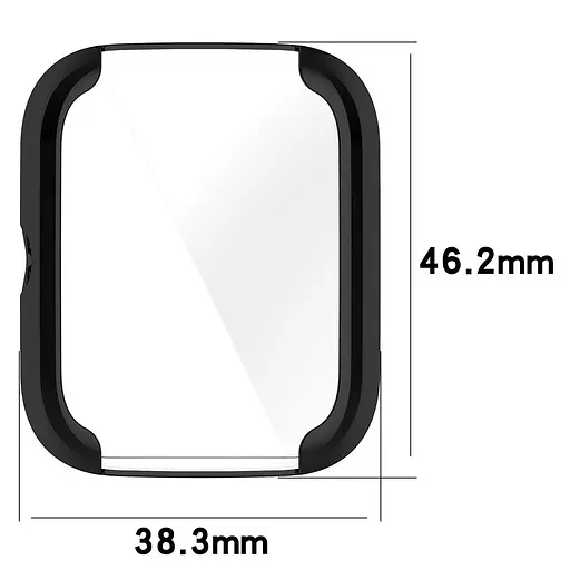 Захисний чохол Tamister для смартгодинника Amazfit Bip 3/3Pro чорний - фото 4