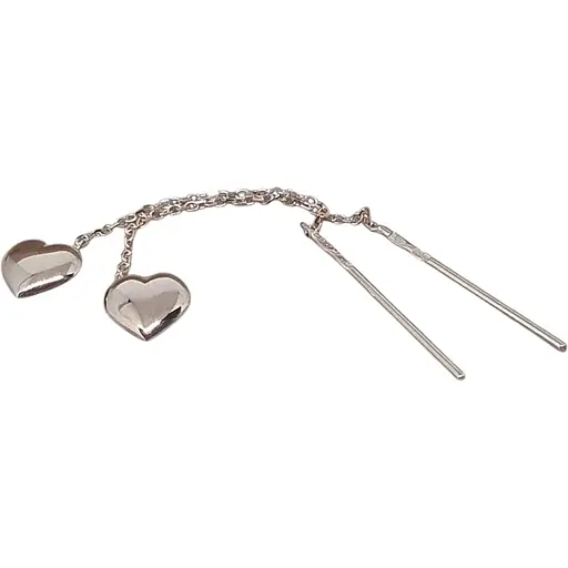 Золотые серьги-протяжки Tango Сердечки. 580040