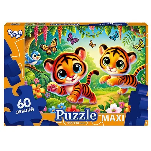 Пазл класичний Тигри Mx60-11-11, 60 елементів