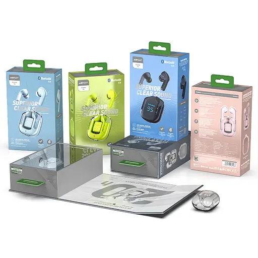 Бездротові навушники ACEFAST T6 True wireless stereo headset Youth Green - фото 3