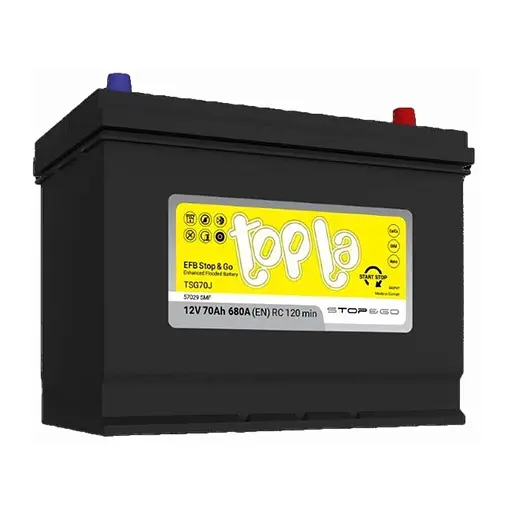 Акумулятор автомобільний Topla 70 Ah/12V EFB Japan Euro (112 270)