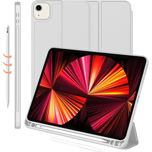 Чохол-книжка CDK для Apple iPad Air 11" M3 2025 екошкіра/силікон Smart Case cлот стилус (011190) grey