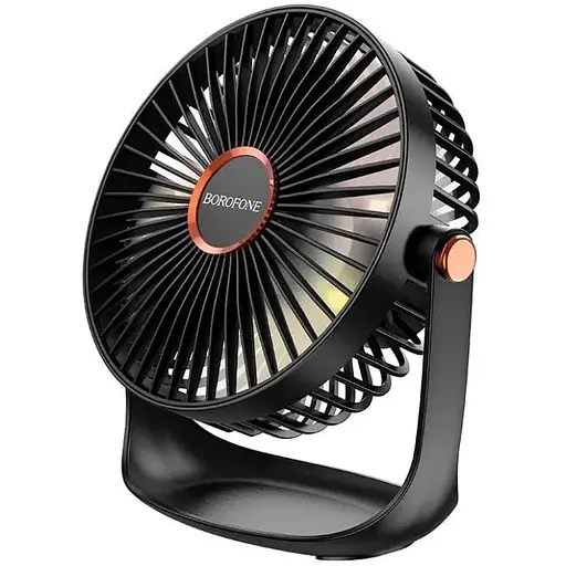 Вентилятор Borofone Cool desktop fan with light DBF02 5 speed, Abbient Light, 10h - фото 1