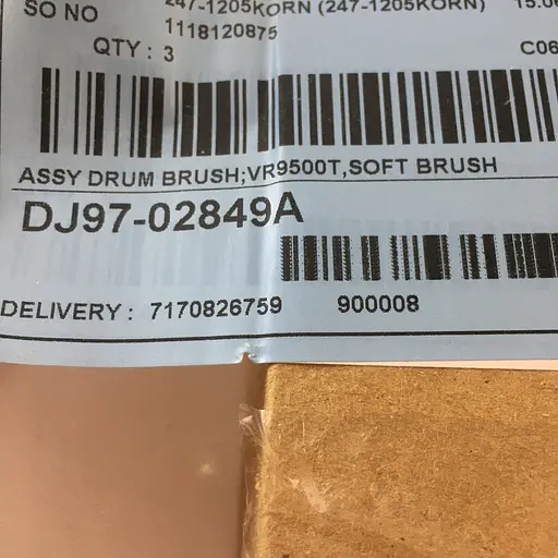 Щетка (валик щеточного блока) для робота-пылесоса Samsung Bespoke Jet Bot AI+ VR50T95735W/EV, DJ97-02849А - фото 5