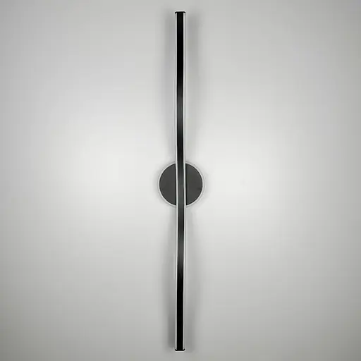 Чорне видовжене хвилеподібне бра 80 см 4000K Арт. WB 31/800 BK Line F - фото 6